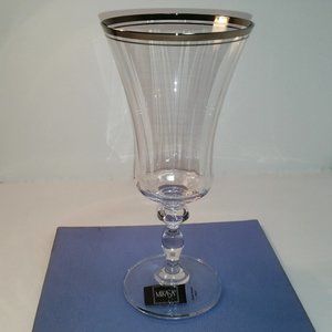 Classic MIKASA-Jamestown Stemware (Platinum Trim) Tea Glasses -6 Beauties